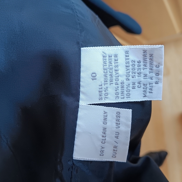 Liz Claiborne Vintage One Button Black Blazer Professional Wear - Picture 5 of 7